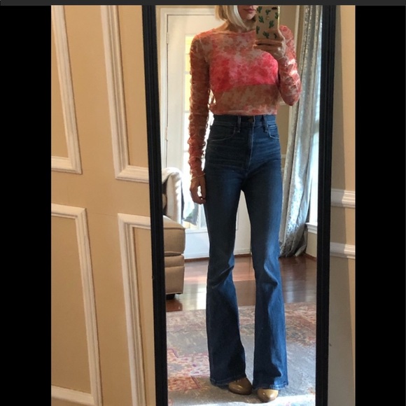 Zara Floral Organza Blouse Medium NWT - Picture 1 of 4